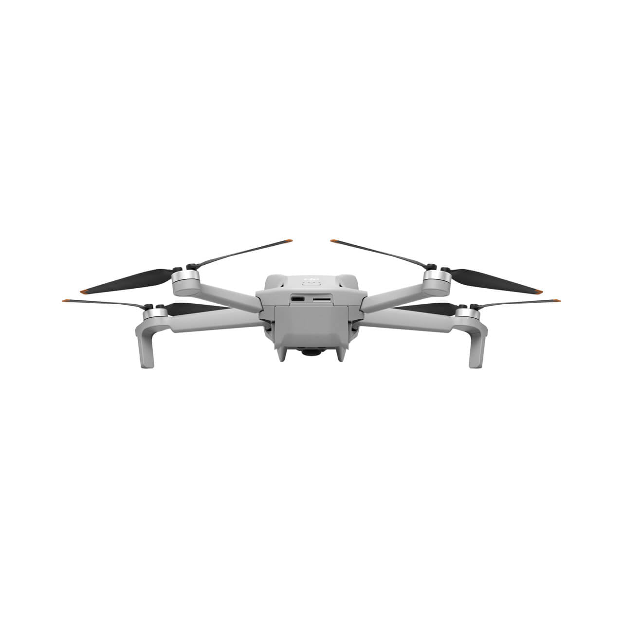 Detalle del diseño del drone DJI Mini 3 con brazos y hélices desplegados