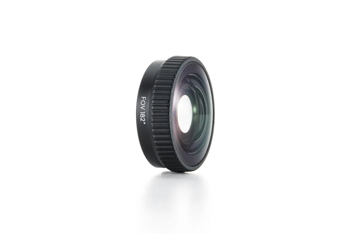 Vista lateral del lente de aumento de FOV compatible con DJI Osmo Action 6