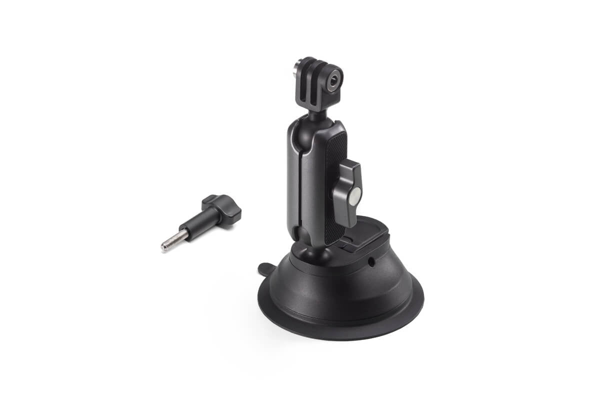 Soporte de ventosa ajustable DJI Osmo Action con doble rótula para modificar el ángulo de grabación
