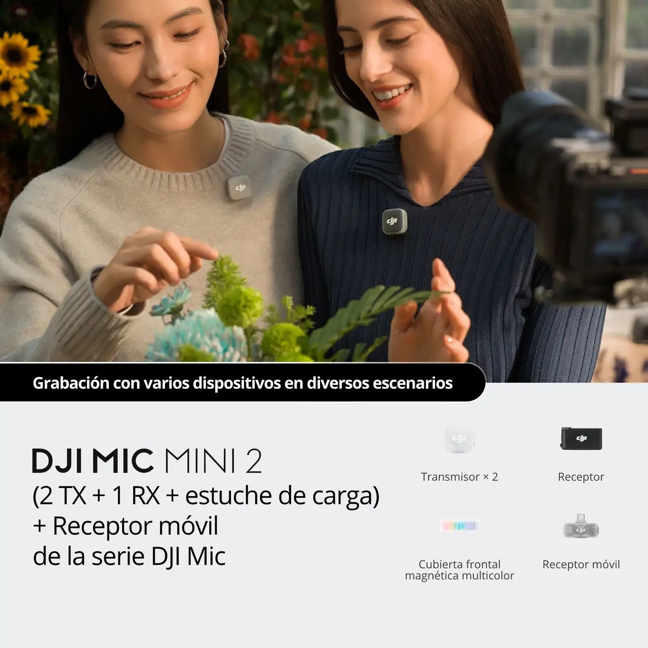 DJI Mic Mini 2 como micrófono inalámbrico para entrevistas, vlogs y grabaciones de dos personas