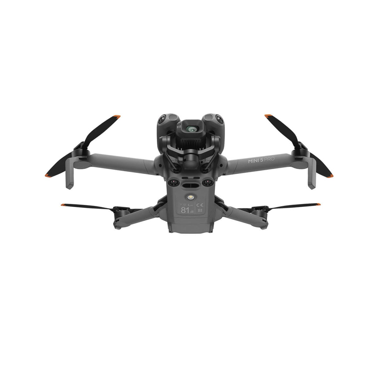 Cámara frontal del DJI Mini 5 Pro para capturar fotografías y videos aéreos de alta calidad
