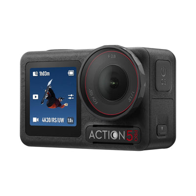 DJI Osmo Action 5 Pro con pantalla frontal y diseño resistente para grabación de acción