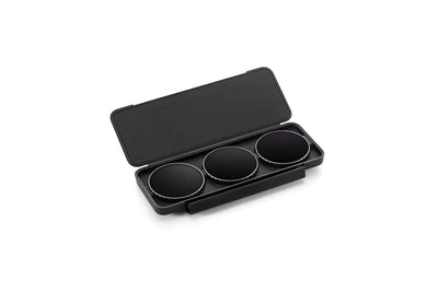 Filtros ND para DJI Osmo Action 6 organizados en un estuche compacto para transporte y protección