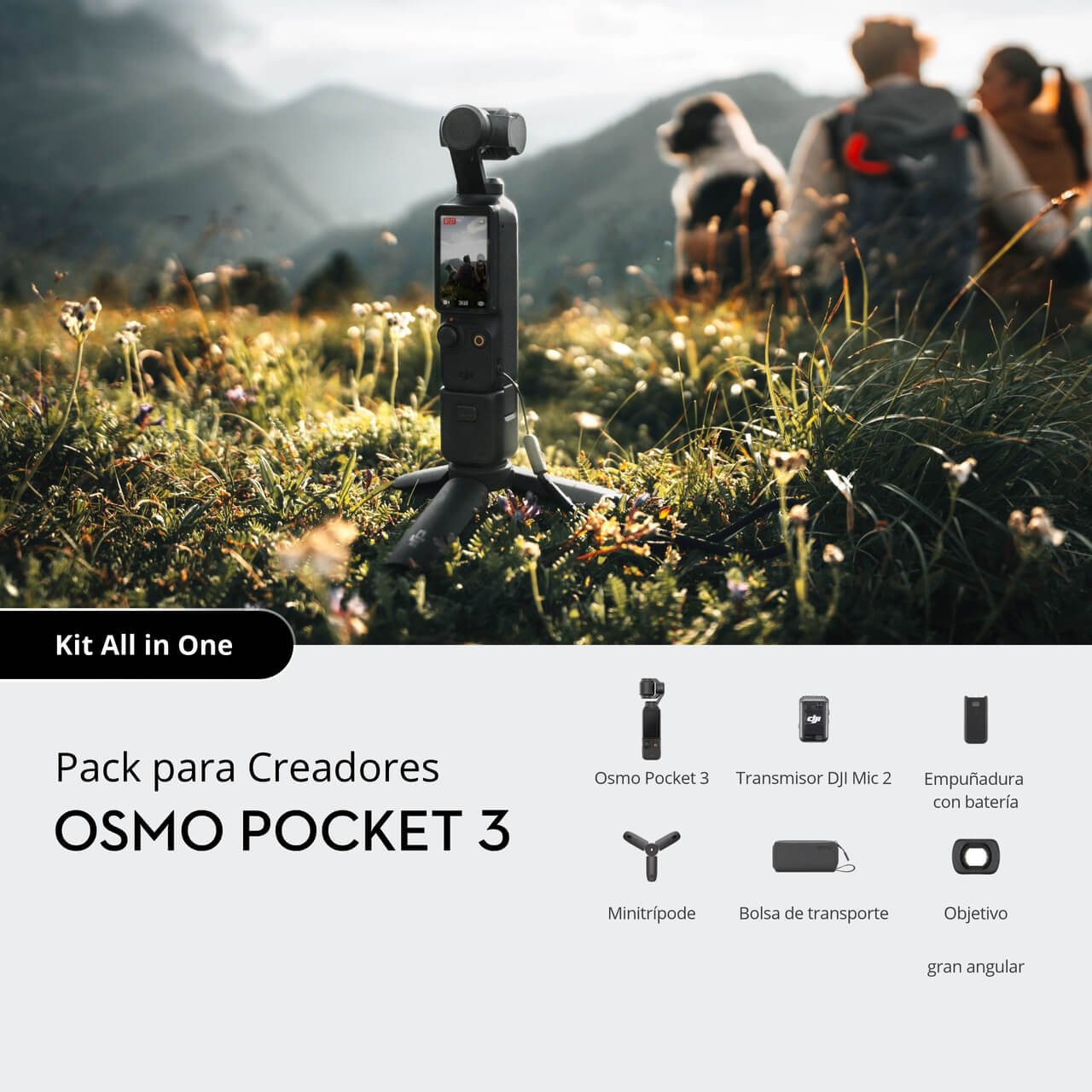 DJI Osmo Pocket 3 para grabación de viajes, paisajes y contenido al aire libre en 4K