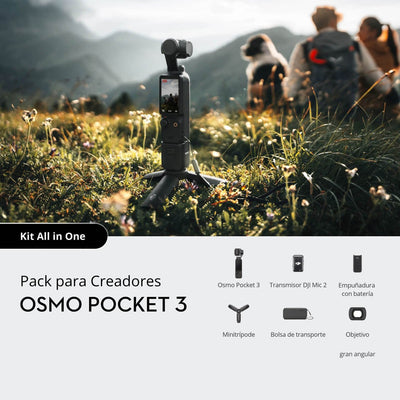 DJI Osmo Pocket 3 para grabación de viajes, paisajes y contenido al aire libre en 4K